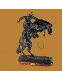 The Cowboy figura artesanal decoración bronce mármol Soher - 1