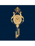 Reloj de pared metal bronce dorado artesanal modelo 1339 - 1
