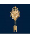 Reloj de pared metal bronce dorado artesanal modelo 1472 - 1