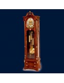 Reloj antesala madera nogal metal dorado artesanal modelo 811 Soher - 1