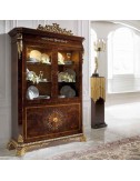Vitrina The Ritz nogal americano acabados en pan de oro anticuario - 1