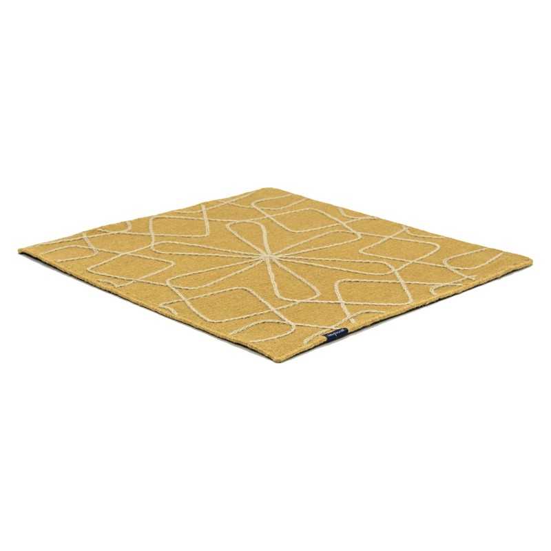Alfombra Kelim Motifs Infinity mustard 300x400 Wool Range - 1
