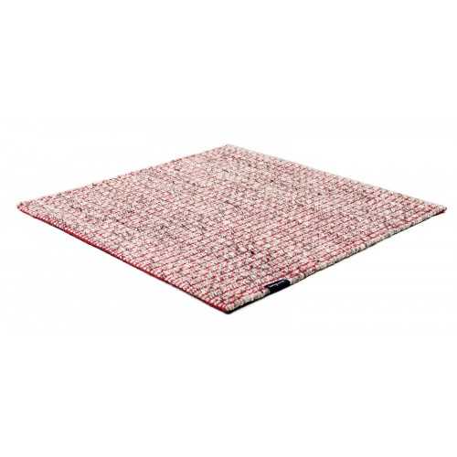 Alfombra Nordic Plain nature & red 300x400 Wool Range - 1