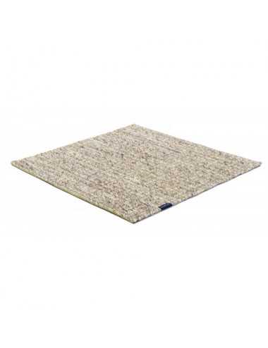 Alfombra Nordic Plain nature & lime green 300x400 Wool Range - 1