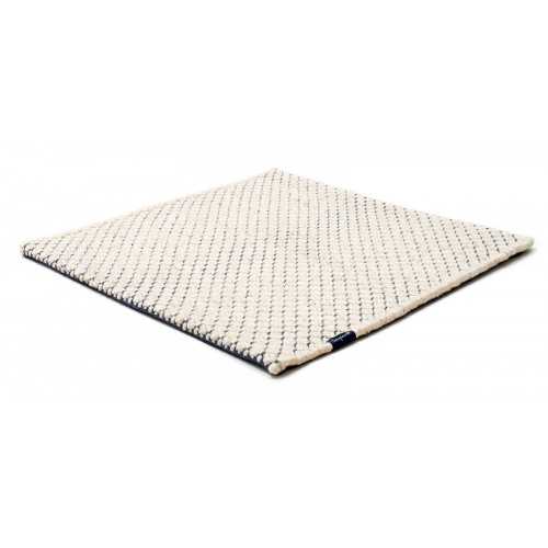 Alfombra Nordic Flower ivory & denim blue 300x400 Wool Range - 1