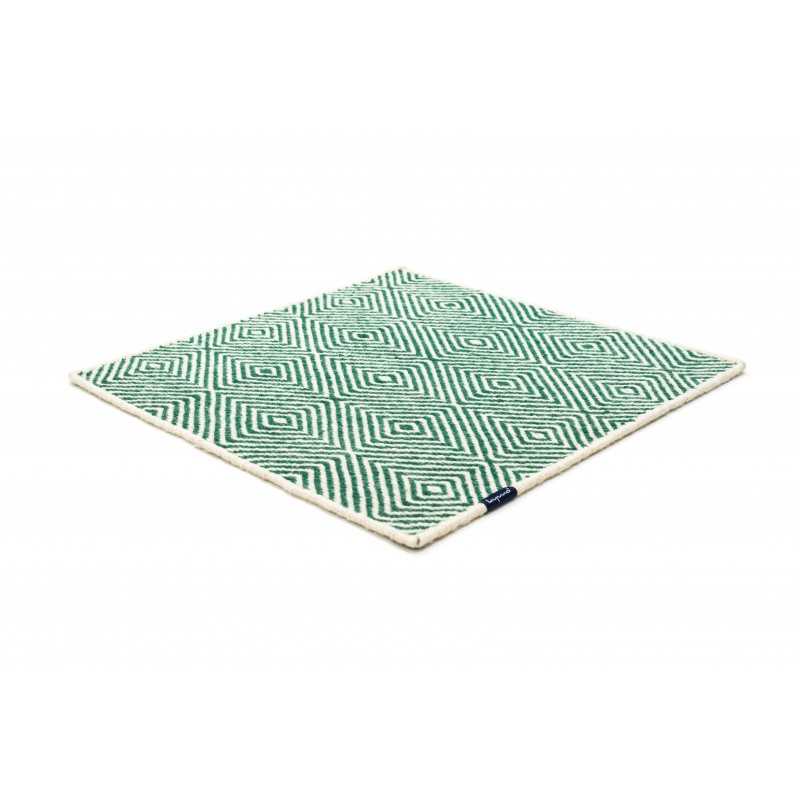 Alfombra Soundscapes white & dark green 250x350 The Lab - 1