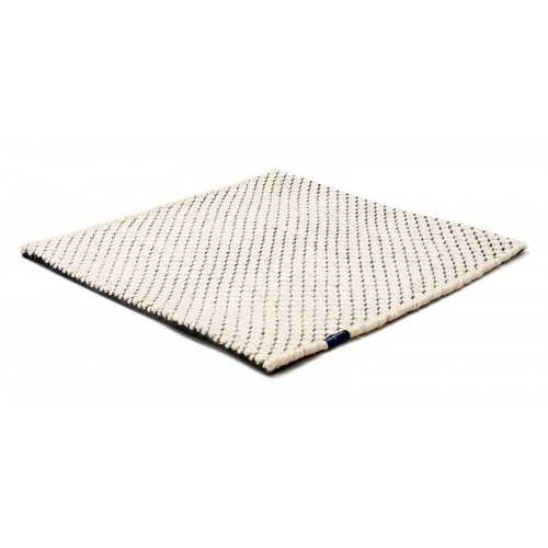 Alfombra Nordic Flower ivory & black 250x350 Wool Range - 1