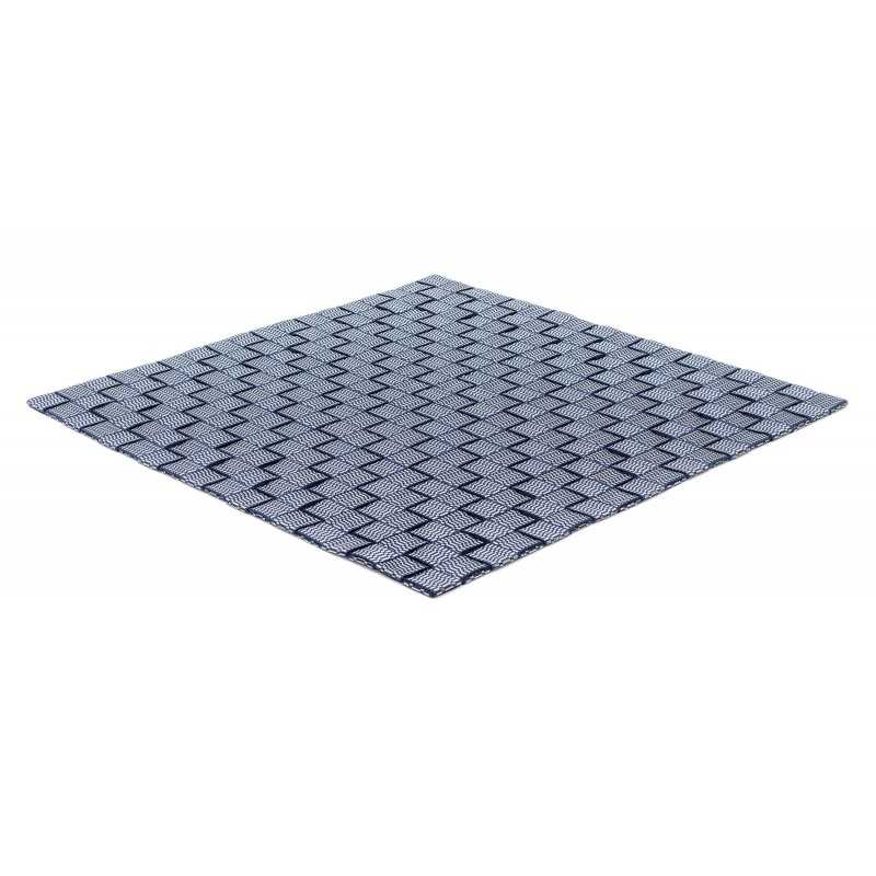 Alfombra MNML 101 Outdoor Indoor dark navy & silver 200x200 Special Line - 1