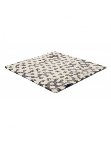 Alfombra Liquid Funk white & grey 200x200 The Lab - 1
