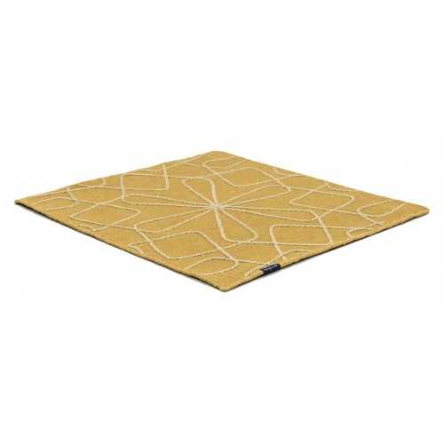 Alfombra Kelim Motifs Infinity mustard 200x300 Wool Range - 1