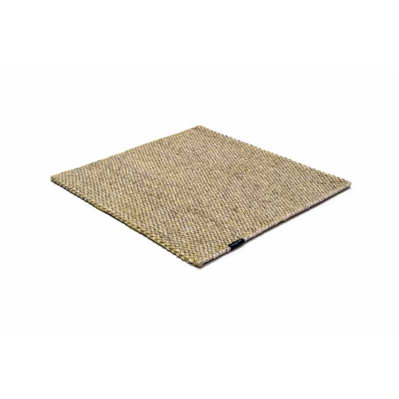 Alfombra Nordic Drop nature & lime green 200x300 Wool Range - 1