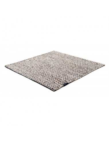 Alfombra Nordic Plain nature & black 200x300 Wool Range - 1