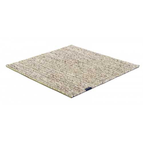 Alfombra Nordic Plain nature & lime green 200x300 Wool Range - 1