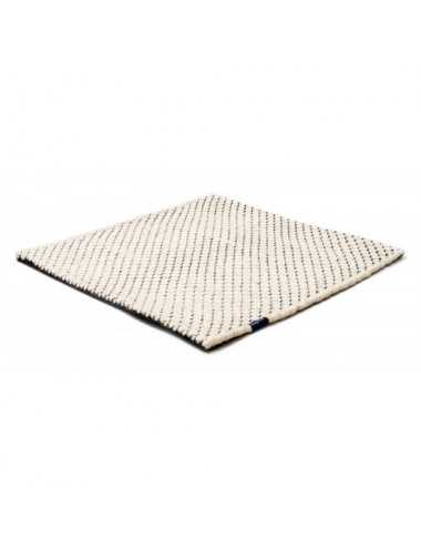 Alfombra Nordic Flower ivory & black 200x300 Wool Range - 1