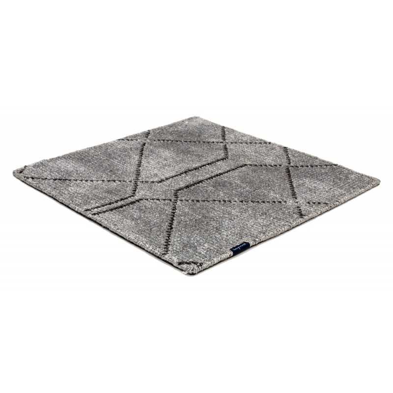 Alfombra Minimal Maroque Desert Rose silver & shadow 200x200 The Lab - 1
