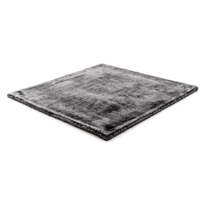 Alfombra Mark 2 Viscose deep carbon 200x200 The Loft - 1