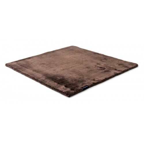 Alfombra Mark 2 Viscose dark brown 200x200 The Loft - 1