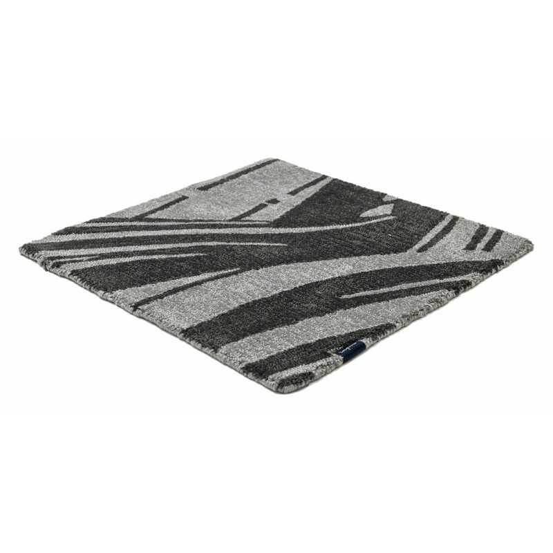 Alfombra Jungle grey shadow 200x200 Polyester Range - 1