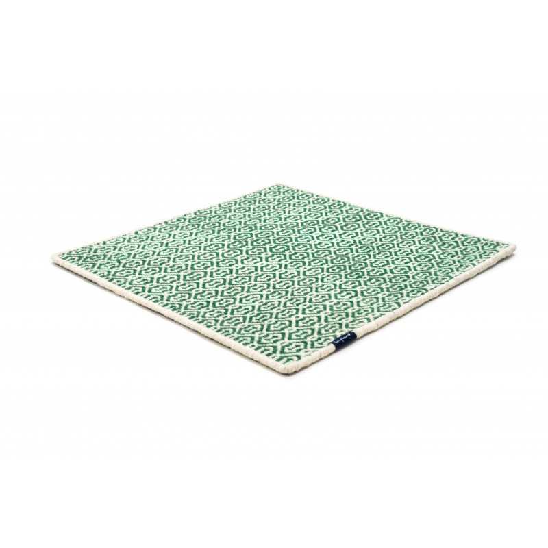 Alfombra Wild Pitch white & dark green 200x200 The Lab - 1