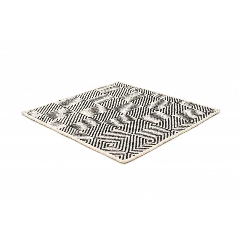 Alfombra Soundscapes white & black 200x200 The Lab - 1