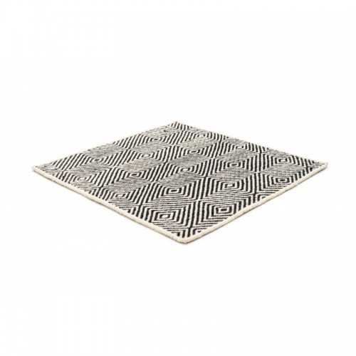 Alfombra Soundscapes white & black 200x200 The Lab - 1