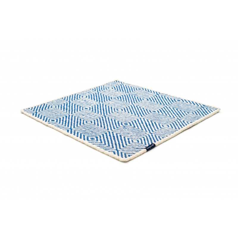 Alfombra Soundscapes white & blue 200x200 The Lab - 1