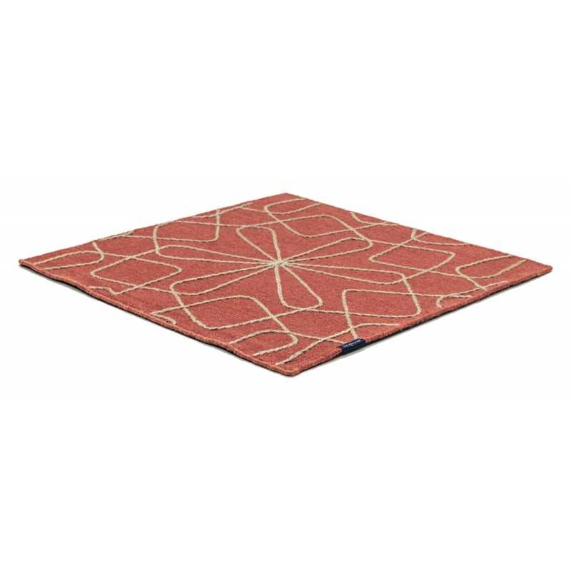 Alfombra Kelim Motifs Infinity brick 200x200 Wool Range - 1