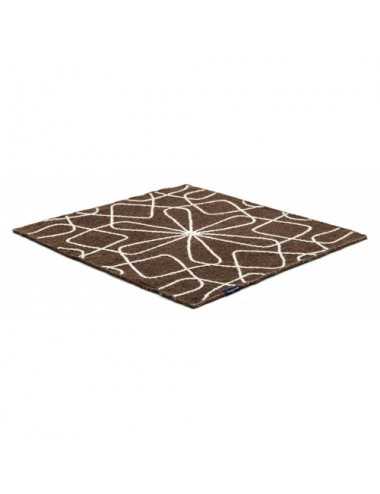 Alfombra Kelim Motifs Infinity coffee 200x200 Wool Range - 1
