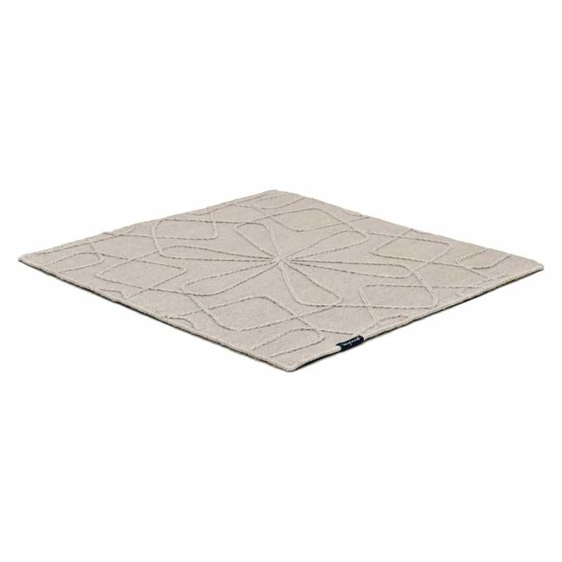 Alfombra Kelim Motifs Infinity sandstone 200x200 Wool Range - 1