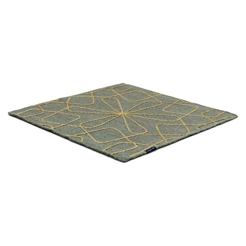 Alfombra Kelim Motifs Infinity avocado 170x240 Wool Range - 1