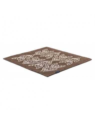 Alfombra Kelim Motifs Tree of Life coffee 200x200 Wool Range - 1