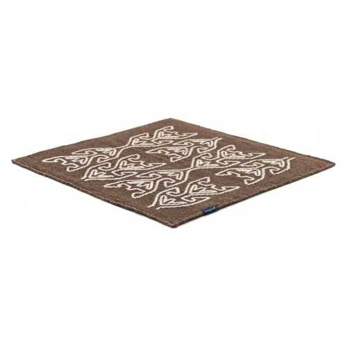 Alfombra Kelim Motifs Tree of Life coffee 200x200 Wool Range - 1