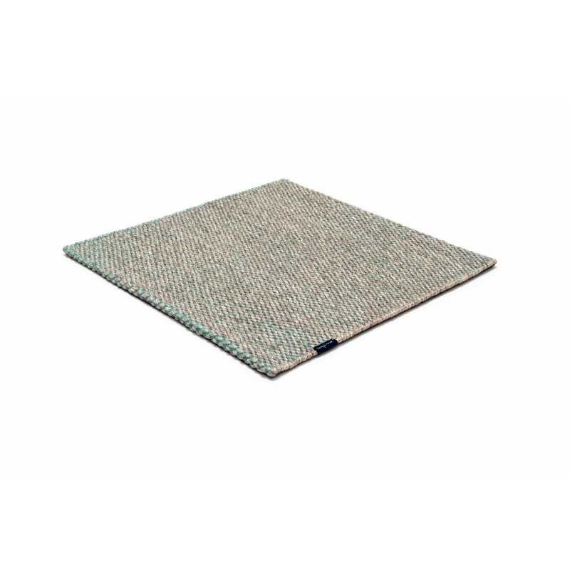 Alfombra Nordic Drop nature & turquoise 170x240 Wool Range - 1