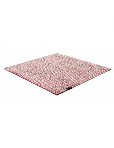 Alfombra Nordic Plain nature & red 170x240 Wool Range - 1