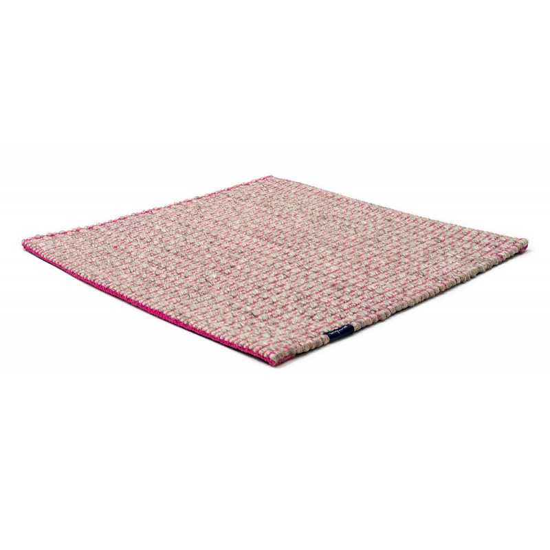 Alfombra Nordic Plain nature & pink 170x240 Wool Range - 1