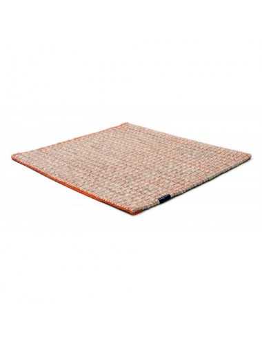 Alfombra Nordic Plain nature & orange 200x200 Wool Range - 1