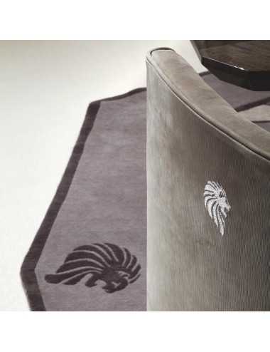 Silla de comedor Infinity madera maciza de Haya tapizada cuero o terciopelo - 1