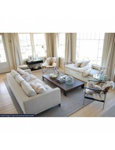 Alfombra Nordic Plain nature & red 300x400 Wool Range - 1