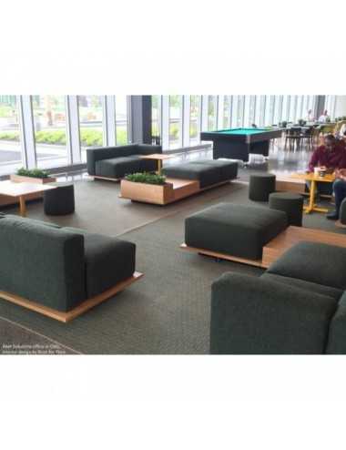 Alfombra Wild Pitch black & grey 200x200 The Lab - 1