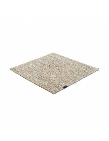 Alfombra Nordic Plain nature & lime green 300x400 Wool Range - 3