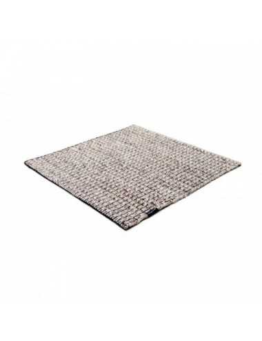 Alfombra Nordic Plain nature & black 250x350 Wool Range - 3