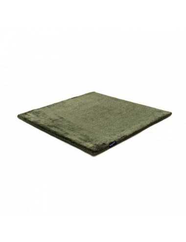 Alfombra Space 89 Viscose dark green & white 200x200 The Loft - 3