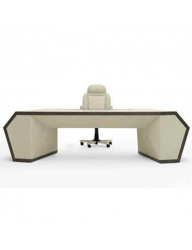 Escritorio Long Beach madera de roble piel de oveja Tonino Lamborghini Casa - 1