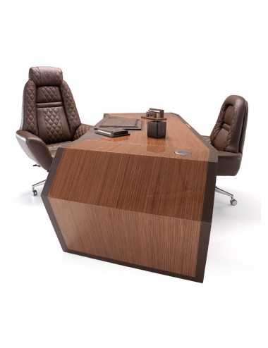 Escritorio Long Beach madera nogal Canaletto brillante Tonino Lamborghini - 1