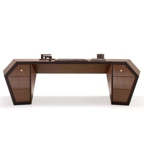 Escritorio Long Beach madera nogal Canaletto brillante Lamborghini